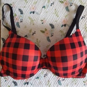 Victoria's Secret PINK plaid bra.
